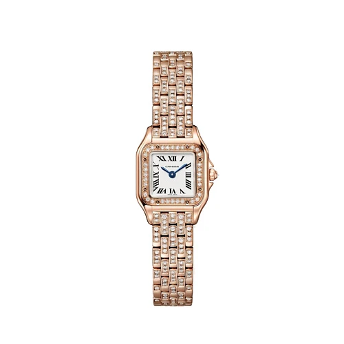 Часы Cartier  Panthère De Cartier Mini Rose Gold And Diamonds  WJPN0063