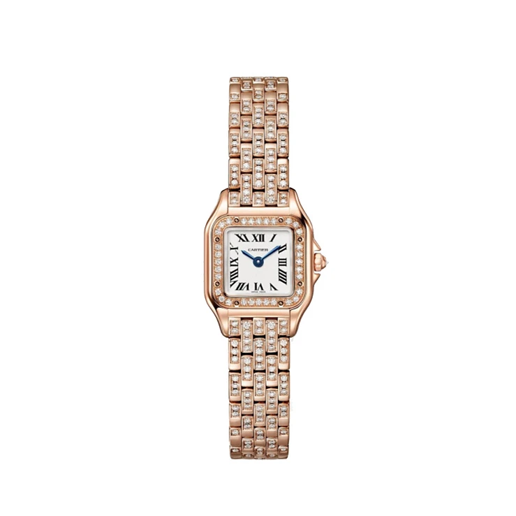 Часы Cartier  Panthère De Cartier Mini Rose Gold And Diamonds  WJPN0063
