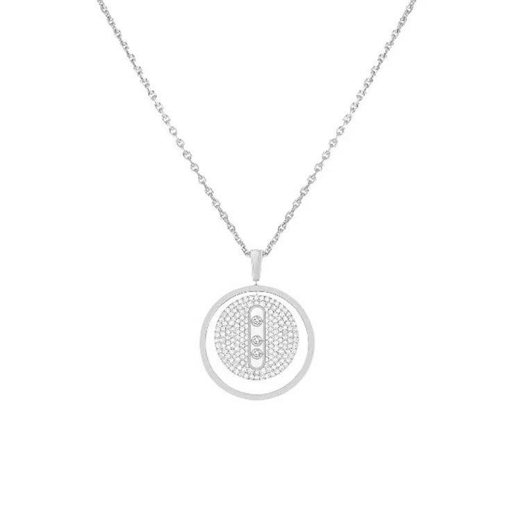Украшение Messika  Подвеска Lucky Move Mm Pavé  07395-WG 