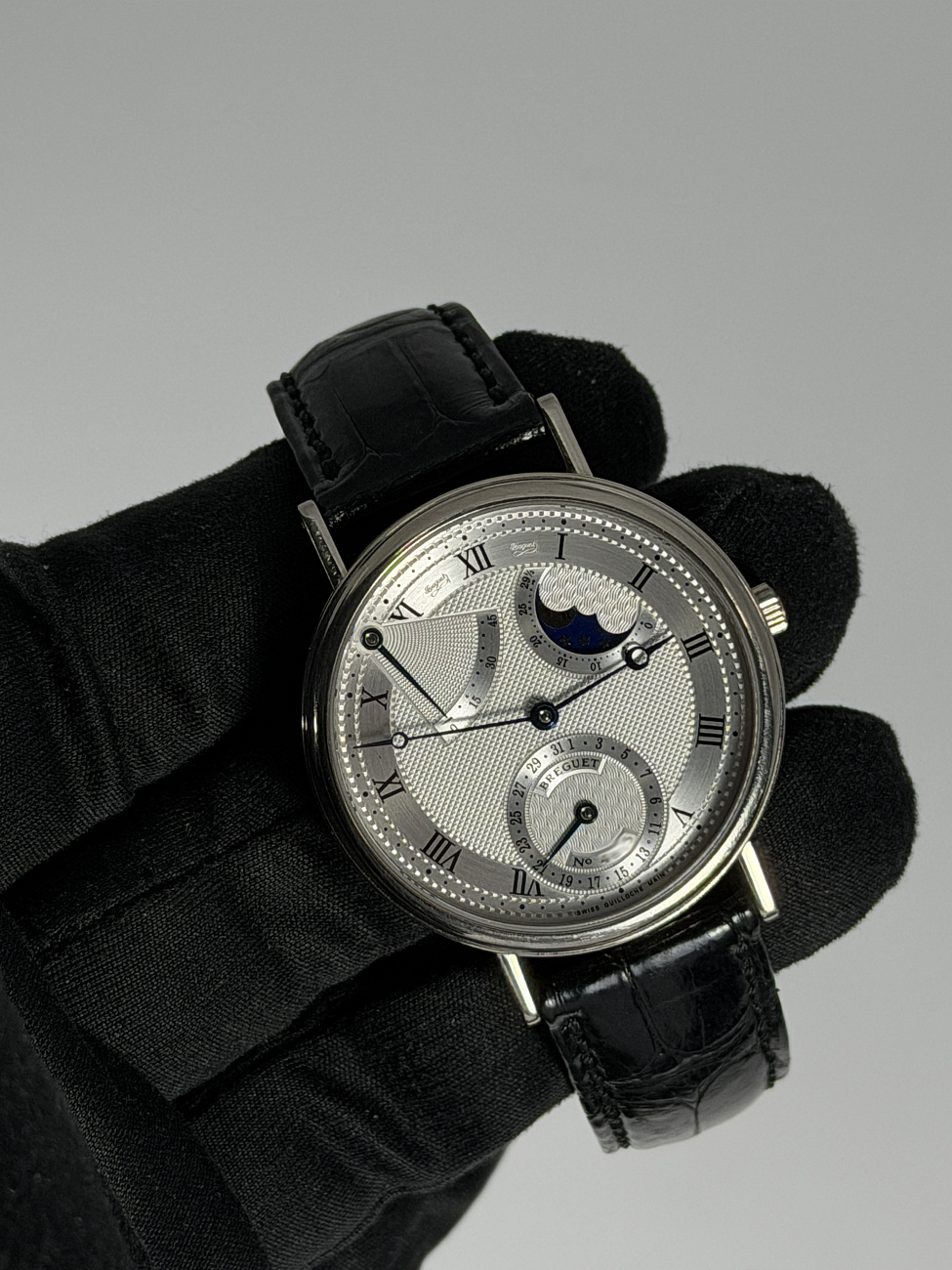 Часы Breguet  Classique Power Reserve White Gold 35.5 mm  3130BB/11/986