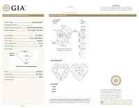 Украшение GIA  Кольцо 1,01 ct. Fancy Light Yellow/VS1 (Heart Diamond)   