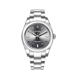 Rolex Oyster Perpetual 39 mm Rhodium Dial