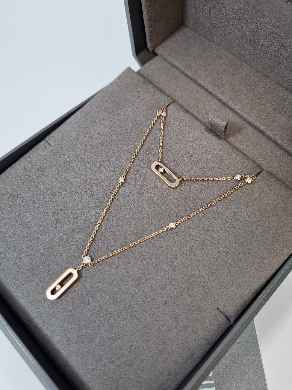 Украшение MESSIKA  Move Uno 2 Rows  Move Uno 2 rows diamond necklace 8852 