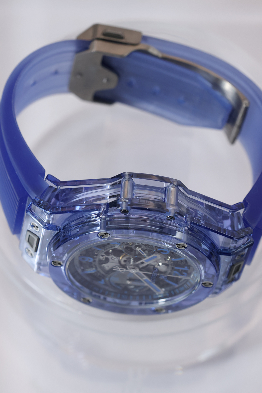 Часы Hublot  Big Bang Unico Blue Sapphire 45 mm  411.JL.4809.RT