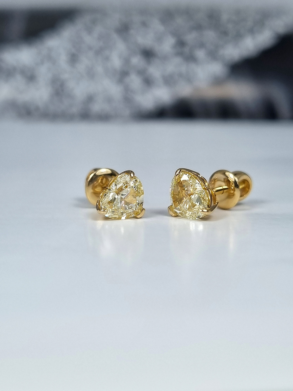 Украшение NO NAME  Серьги с бриллиантами 1,00/1,01 ct.   