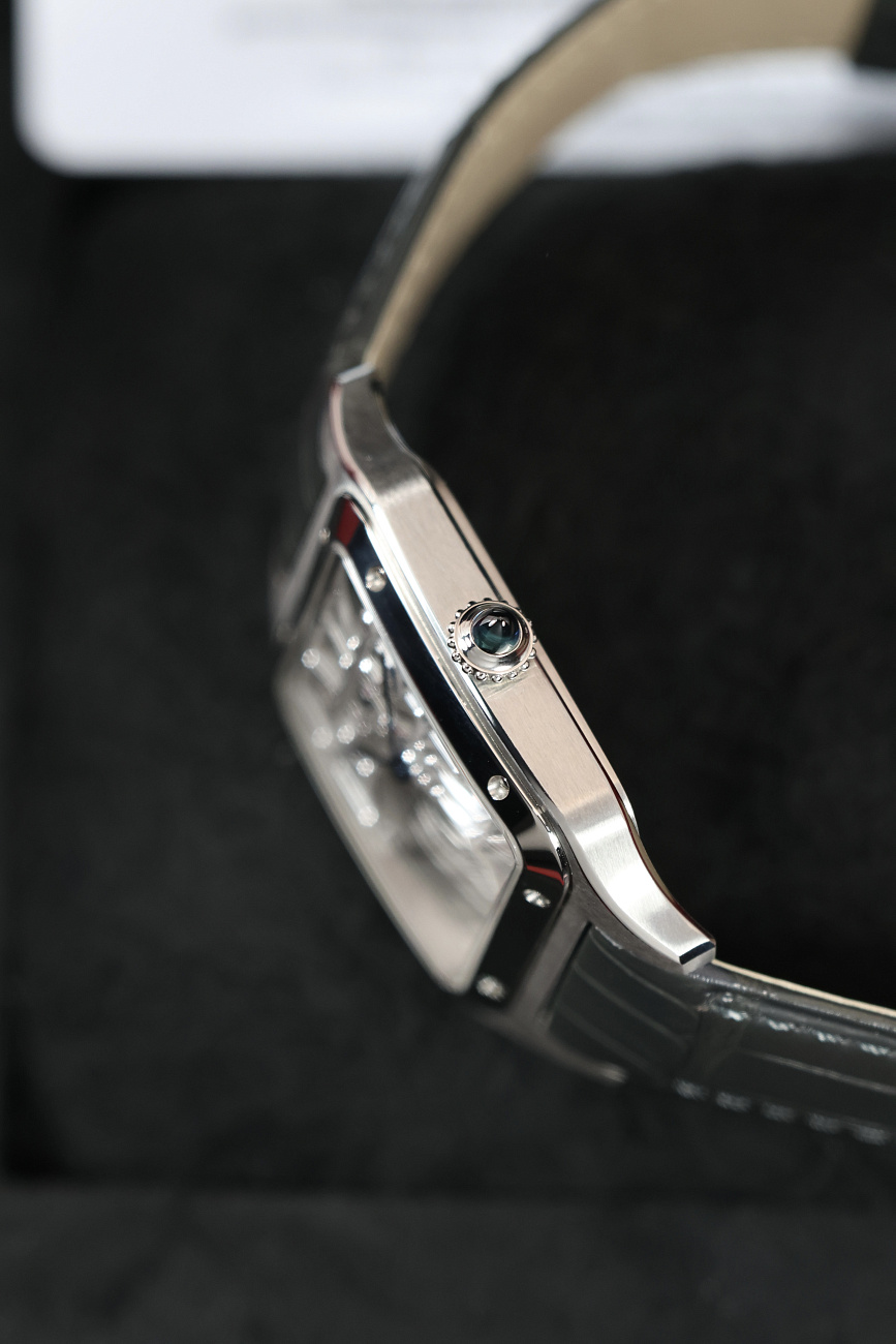 Часы Cartier  SANTOS-DUMONT SKELETON WATCH EQUIPPED WITH A MICRO-ROTOR  WHSA0032