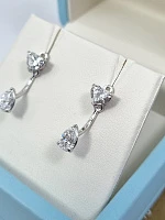 Украшение GIA  Серьги с бриллиантами 0,57/0,58 ct. X 0,50/0,51 ct.   