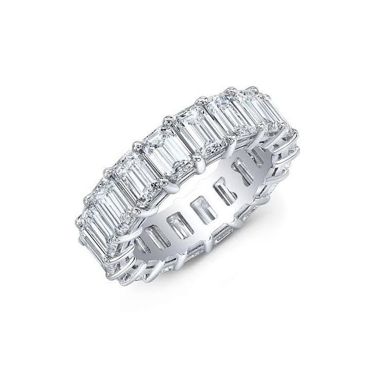 Украшение GIA  Eternity Ring Emerald Cut 8,55 ct. G-H/VS   
