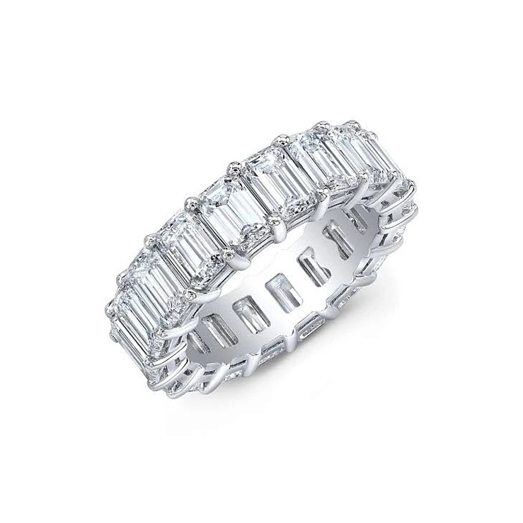 Украшение GIA  Eternity Ring Emerald Cut 8,55 ct. G-H/VS   