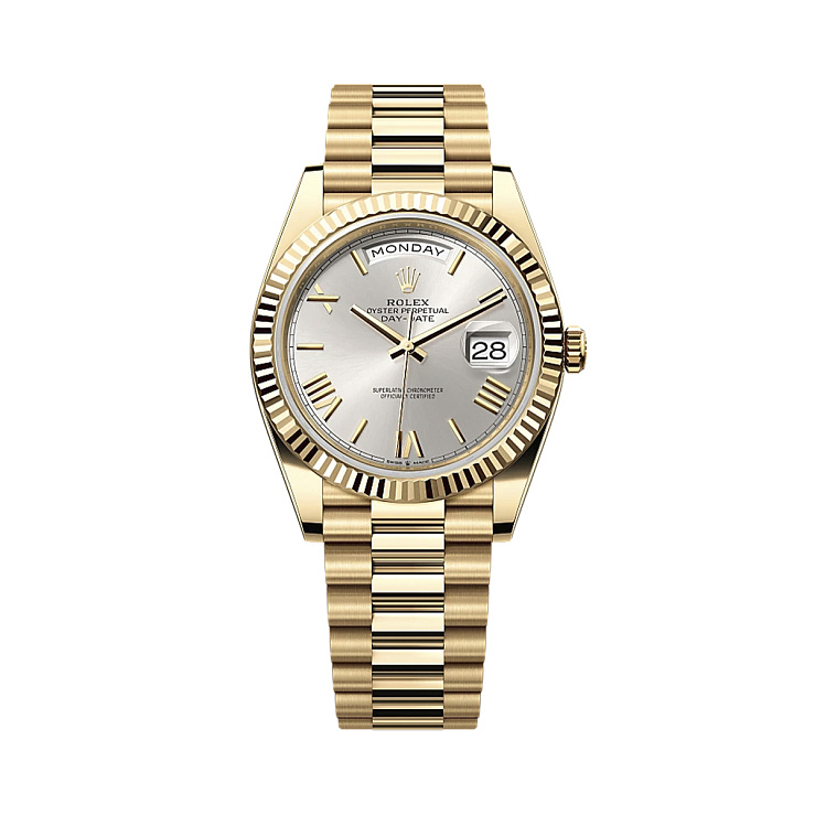 Часы Rolex  Day Date 40Mm Yellow Gold Silver Dial  228238