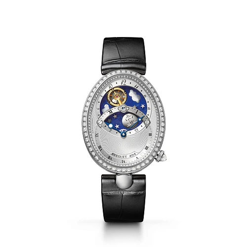 Часы Breguet  Reine De Naples Tourbillon Jour/Nuit White Gold & Diamonds  8998BB/11/974 D00D