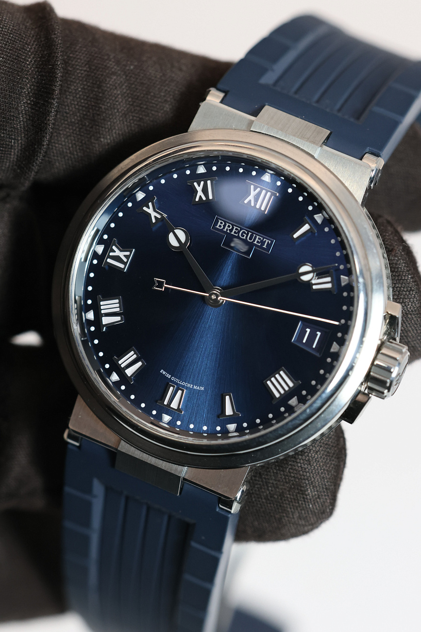 Часы Breguet  Marine Titanium Blue  5517TI/Y1/5ZU