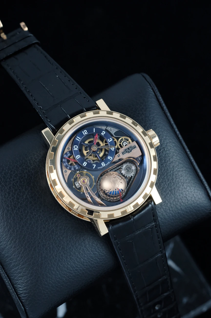 Часы DeWitt  Academia Hour Planet Gmt Black Tie Edition  AC.GMT.003.S2