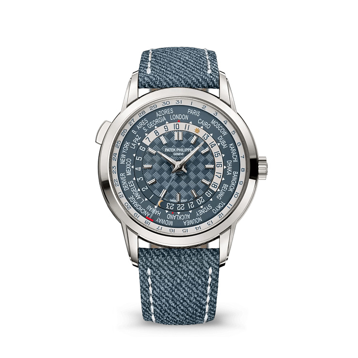 Часы Patek Philippe  Complications World Time Opaline Blue-Gray  5330G-001