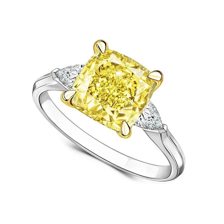 Украшение GIA  Кольцо с бриллиантом 10,03 ct. Fancy Light Yellow/Si1   