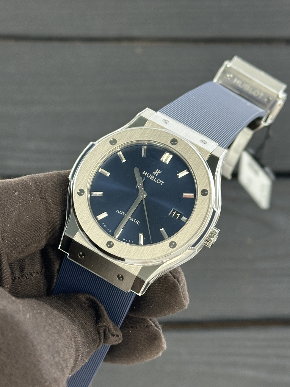 Часы Hublot  Fusion 45Mm Blue Titanium Rubber  511.nx.7170.rx