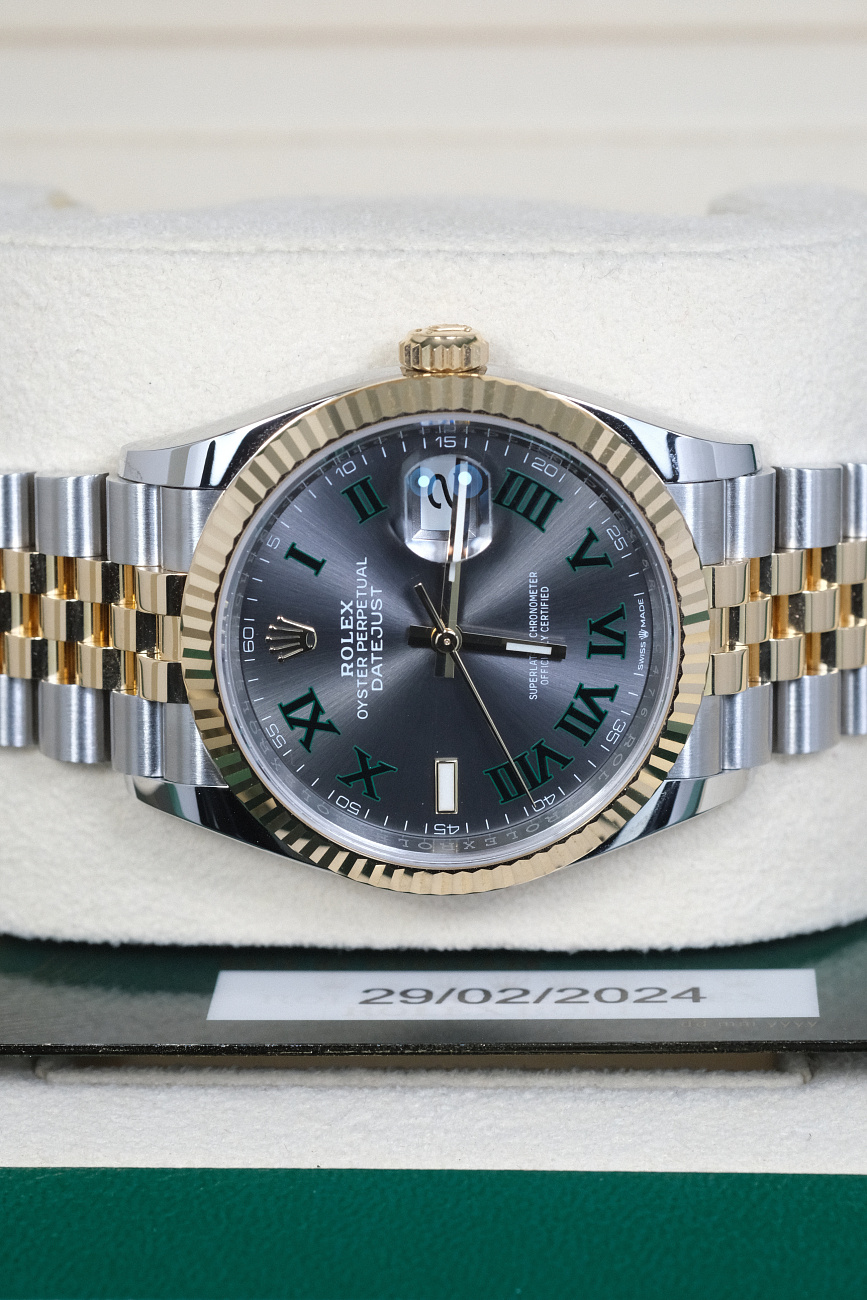 Часы Rolex  Datejust 36Mm Wimbledon Steel Yellow Gold  126233-0035
