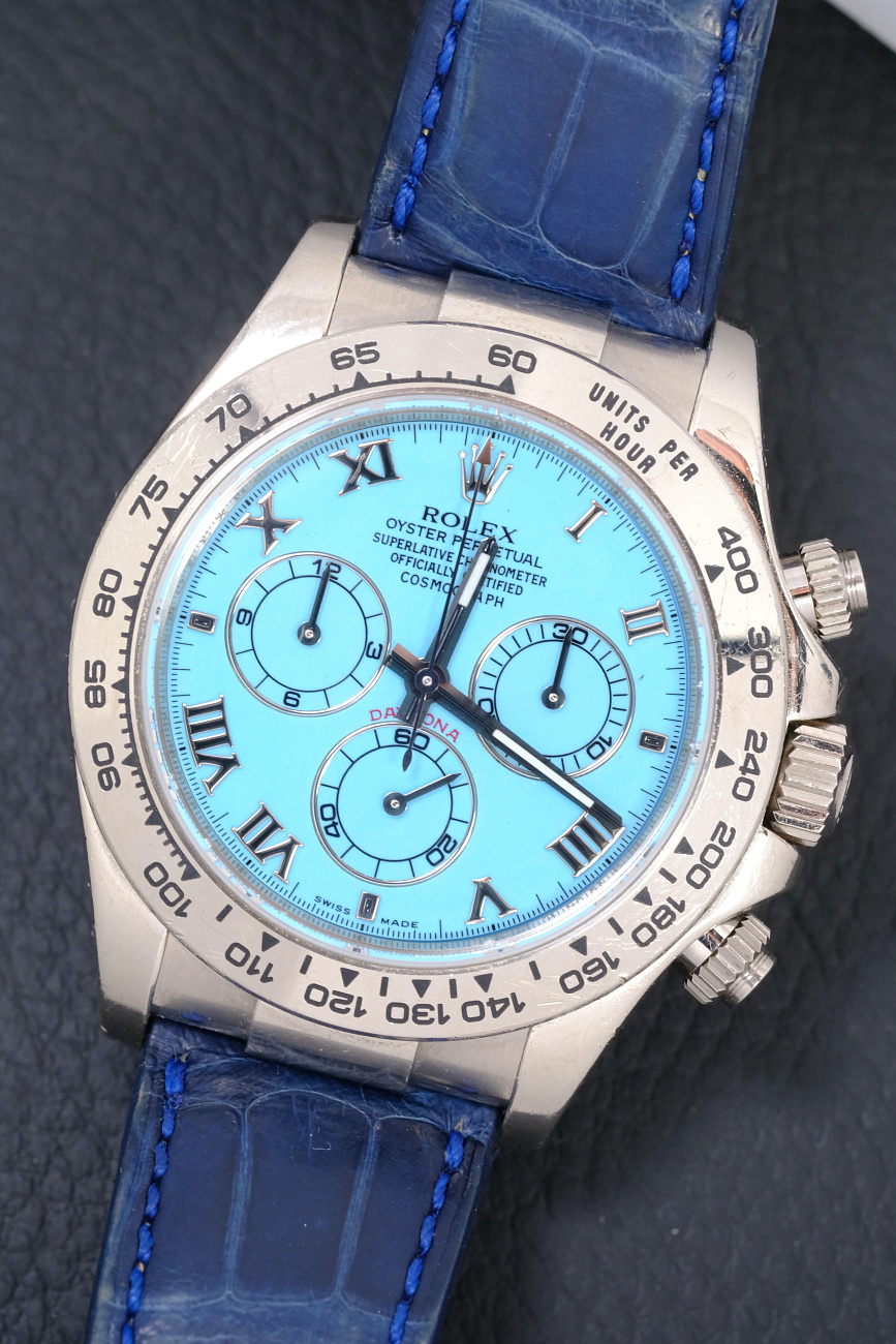 Часы Rolex  Daytona Turquoise "Daytona Beach" White Gold 40 Mm  116519