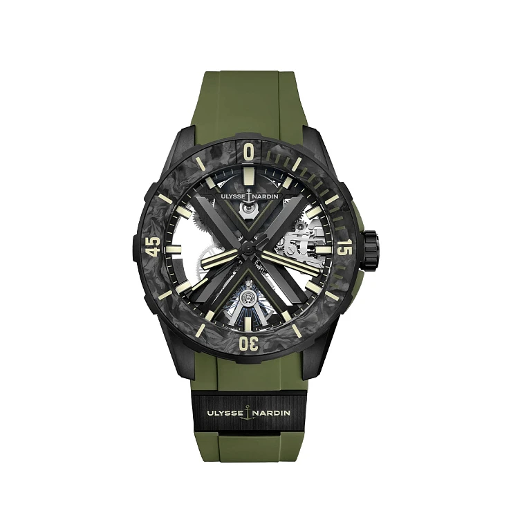 Часы Ulysse N  Diver X Skeleton Ops 44Mm  3723-170-2C/3A 