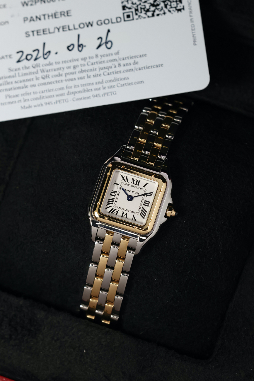 Часы Cartier  Panthere De Cartier Small Steel And Yellow Gold  W2PN0018