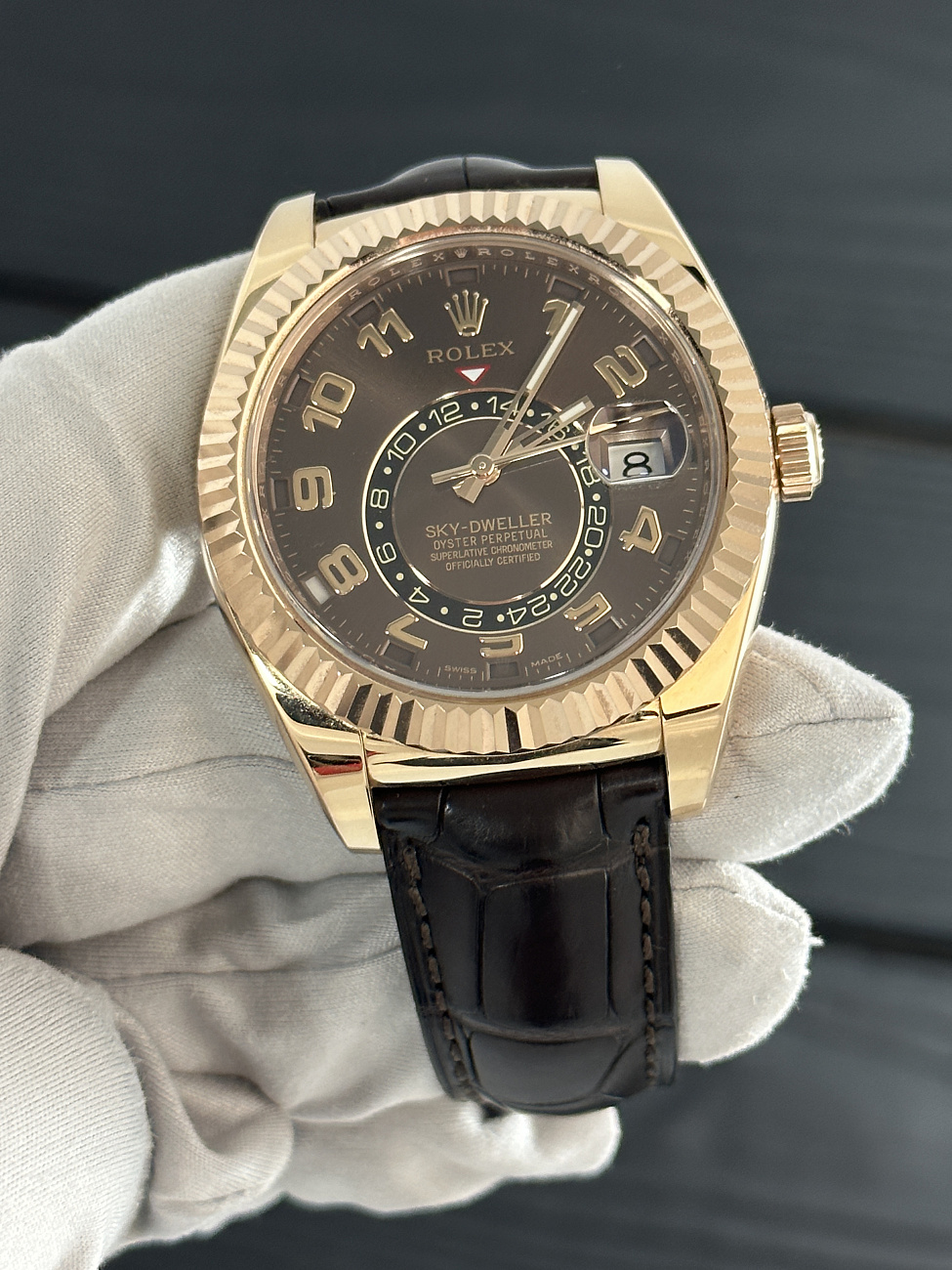 Часы Rolex  Sky-Dweller Everose Gold Brown Dial  326135
