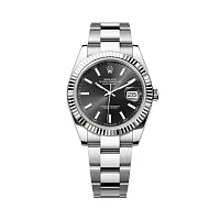 Часы Rolex  Datejust 41Mm Black Dial Oyster Bracelet  126334