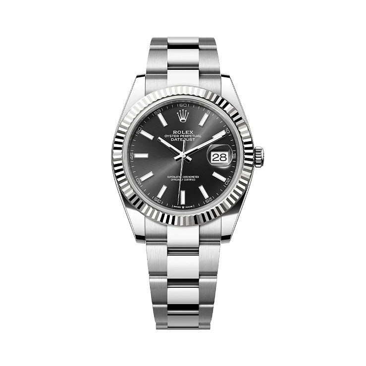 Часы Rolex  Datejust 41Mm Black Dial Oyster Bracelet  126334