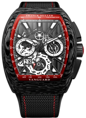 Заказать Franck Muller  Mens Collection Vanguard Grand Date  V 45 CC GD SQT CARBONE
