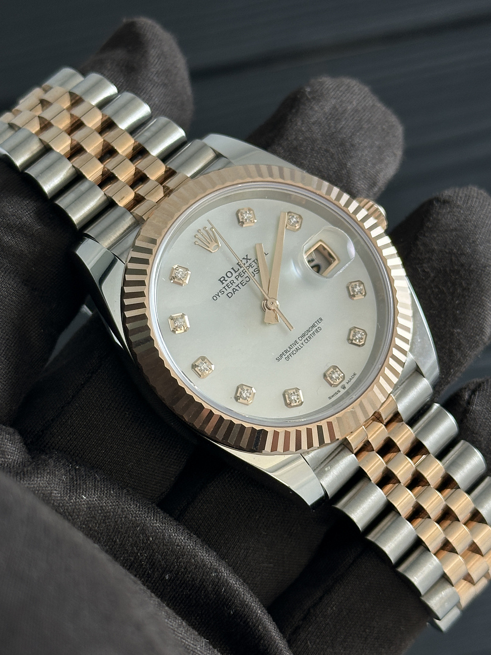 Часы Rolex  Datejust 41Mm Steel Rose Gold Mop Dial  126331