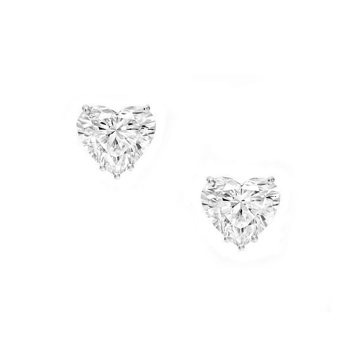 Украшение Graff  Heart Shape Diamonds Stud Earrings 1,01/1,01 ct.  HST01 