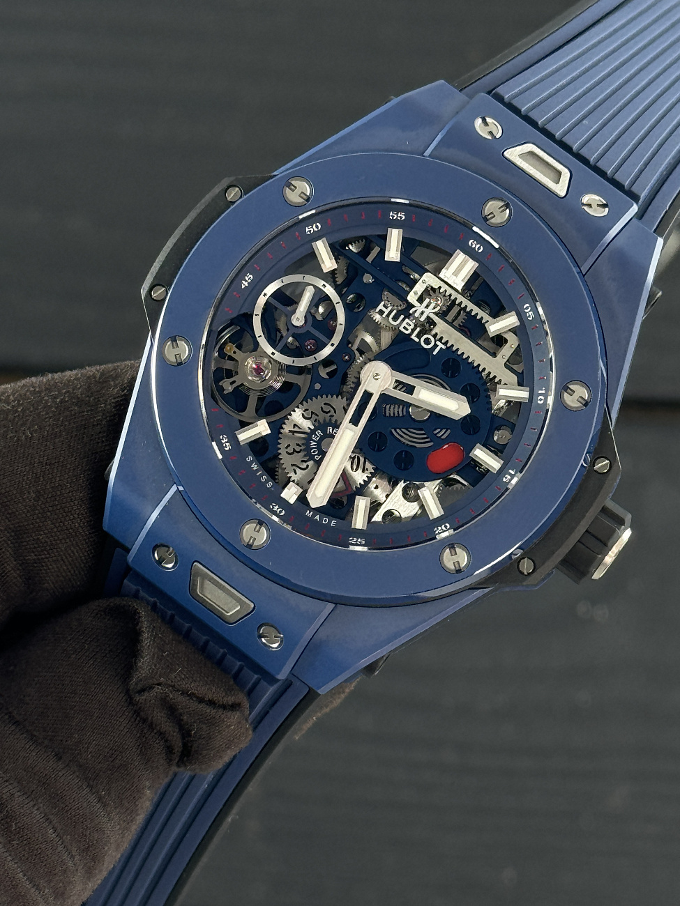Часы Hublot  Big Bang Meca-10 Ceramic Blue  414.EX.5123.RX