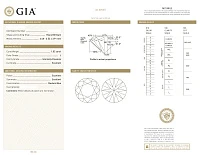 Украшение GIA  Серьги 1,02/1,05 ct. J/IF (3 Excellent) Round Diamonds   