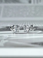 Украшение GIA  Серьги 1,01/1,02 ct. D/Si1 (3 excellent) Round Diamonds   