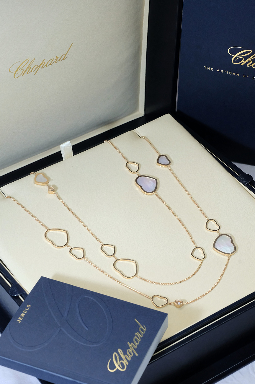 Украшение Chopard  Колье Happy Hearts Sautoir Necklace  817482-5301 