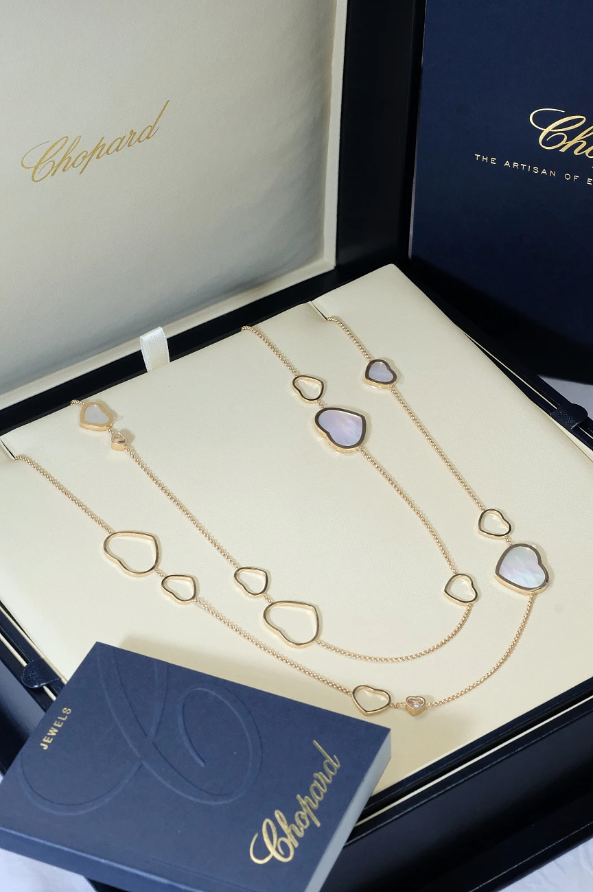 Украшение Chopard  Колье Happy Hearts Sautoir Necklace  817482-5301 