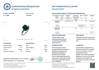 Украшение No Name  Кольцо с изумрудом 3,94 ct.   
