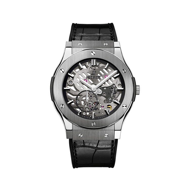 Часы Hublot  FUSION CLASSICO ULTRA-THIN SKELETON TITANIUM 45MM  515.NX.0170.LR