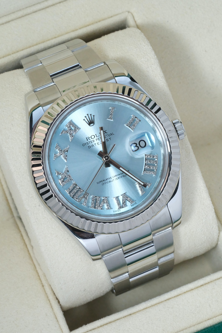 Часы Rolex  Datejust Ii 41Mm Diamonds Custom Dial  116334
