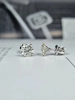 Украшение GIA  Серьги 1,52/1,52 ct. J/VS1 (3 Excellent) Round Diamonds   