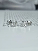 Украшение GIA  Серьги с бриллиантами 0,77/0,77 ct. G/VS1 (3 excellent) "Lucky Number"   