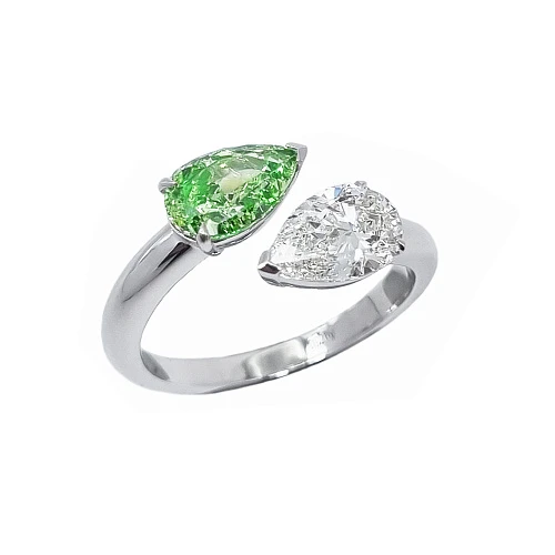 Украшение GIA  Кольцо с бриллиантами 1,01/1,20 ct.   