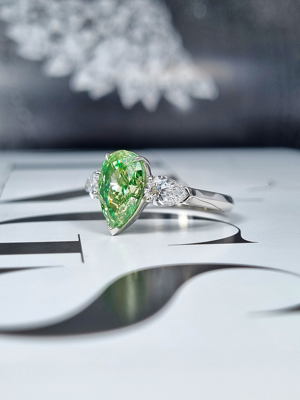 Украшение GIA  Кольцо с бриллиантом 3,02 ct. FBGY/VS1   