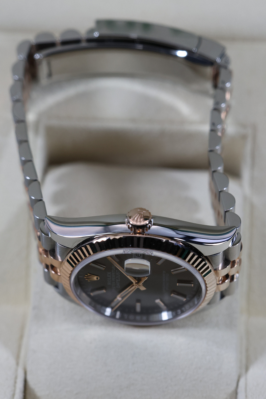 Часы Rolex  Datejust 36 Mm Steel And Everose Gold Slate Dial  126231
