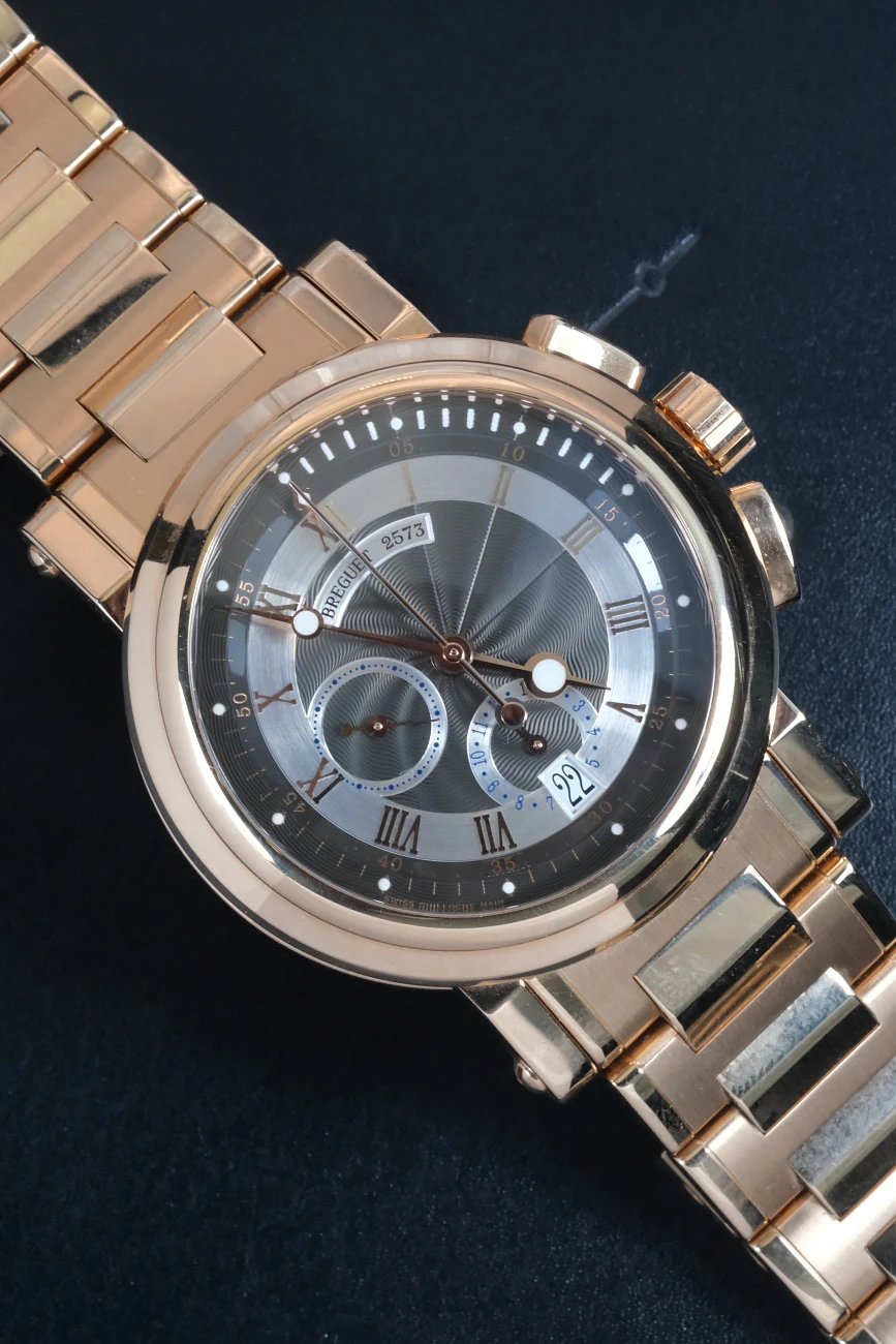 Часы Breguet  Marine Chronograph Rose Gold Full Gold  5827BR/Z2/RM0
