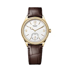 Rolex 1908 Yellow Gold White Dial