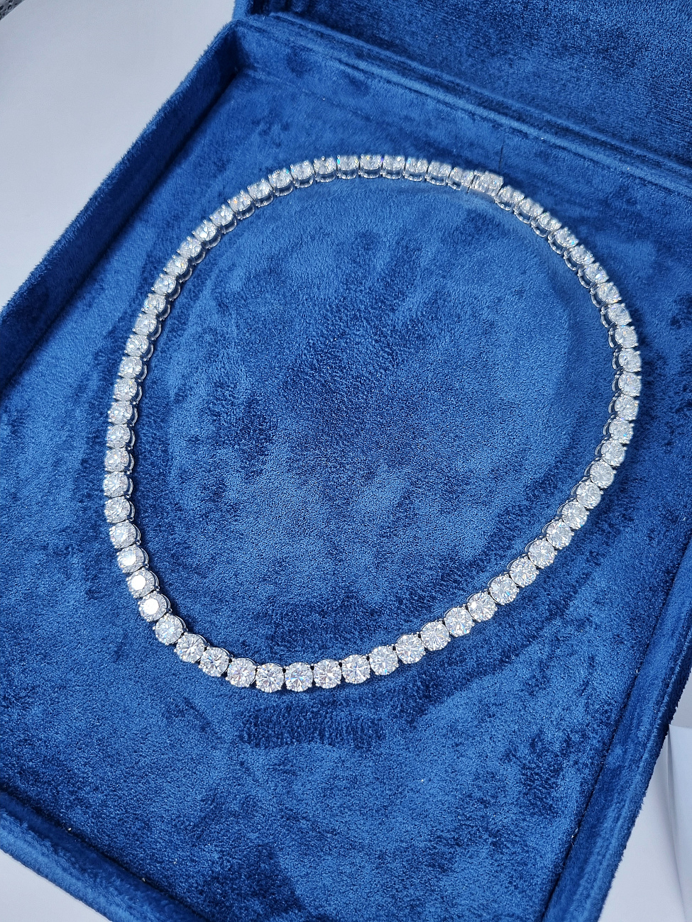 Украшение GIA  Diamond Tennis Necklace 65 сt. G/VS  (3 Excellent)   