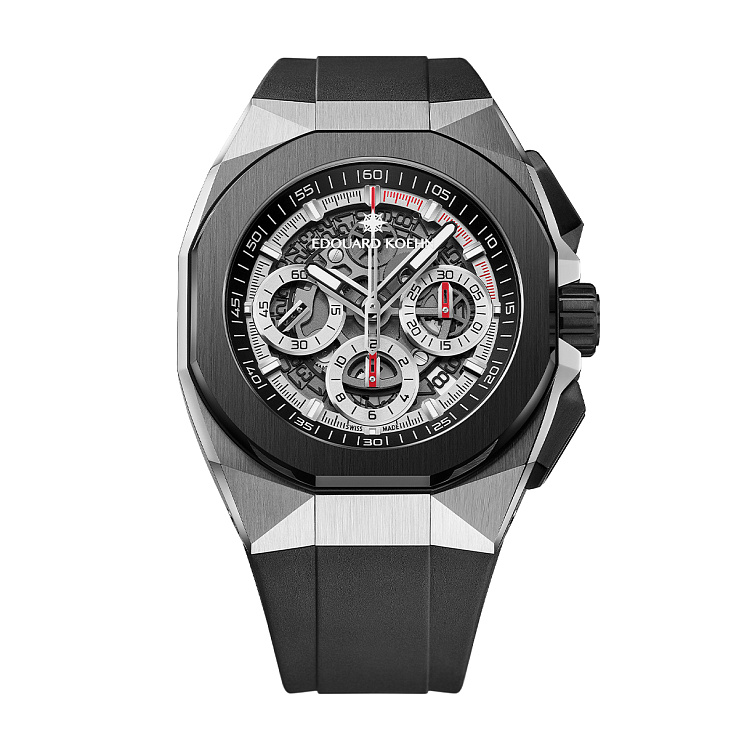 Часы Edouard Koehn  Tempus I Skeleton Chronograph  EK-CHR03SR