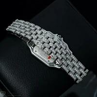 Часы Cartier  Panthère De Cartier Medium Steel Custom Diamonds  WSPN0007 FIX