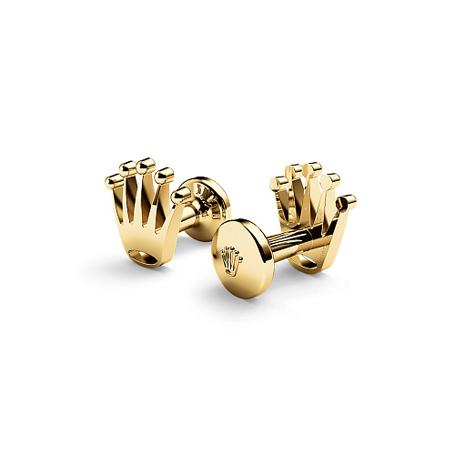 Сумки и аксессуары Rolex  ‘Crown’ cufflinks Yellow Gold  A1018