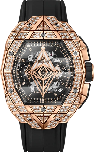 Заказать Hublot  Shaped Spirit Of Big Bang Sang Bleu King Gold Pave  648.OX.0108.RX.1604.MXM23